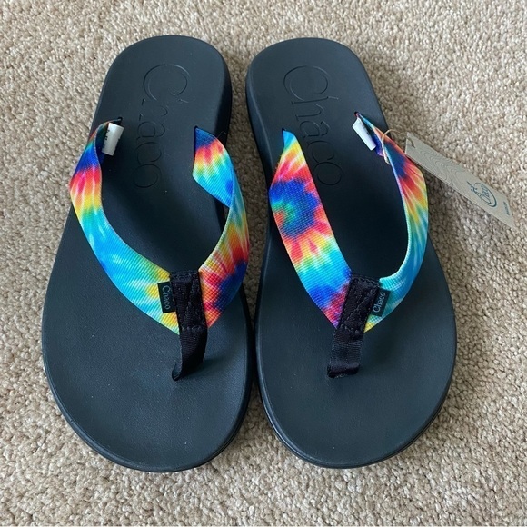 Chaco | Men's Chillos Flip Flop Sandals Tie Dye Size 10 NWT - Picture 2 of 4